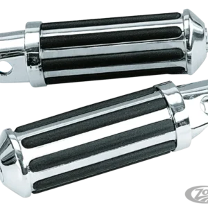 GZP Streamliner foot pegs, driver fem Harley-Davidson