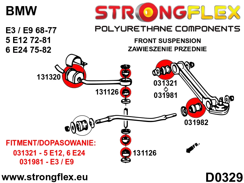 Verwijderbare kogel Front arm – inner bush - BMW > E114 / E115 Neue Klasse |BMW > E3 / E9