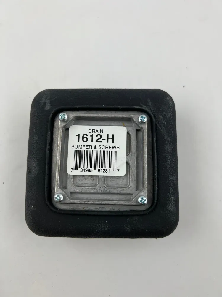 Crain No. 1612-H Bumper Boot & Screws (4) zwarte kunststof uitvoering