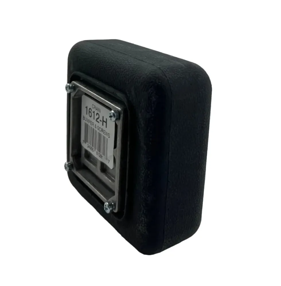 Crain No. 1612-H Bumper Boot & Screws (4) zwarte kunststof uitvoering
