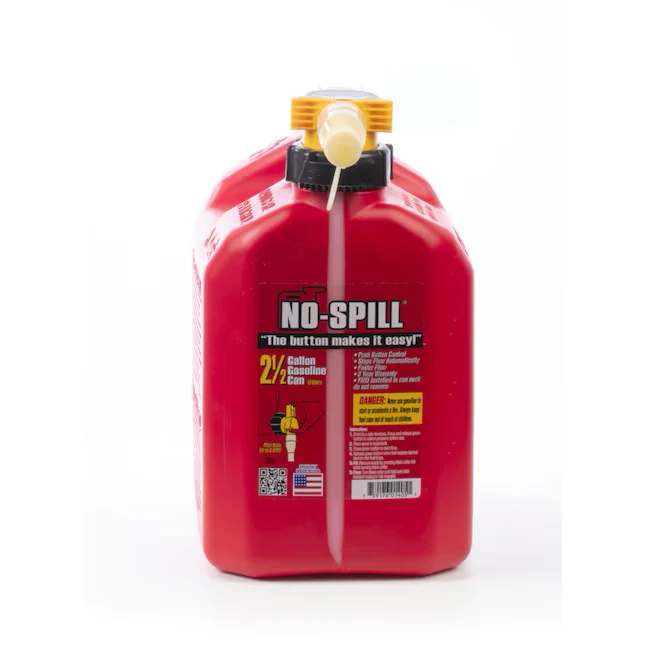 No Spill 2.5- Gallons Kunststof Gasoline Can