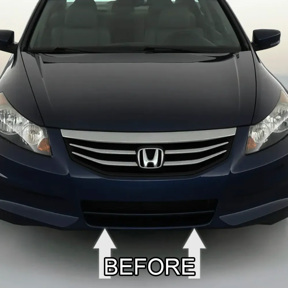 2011-2012 Honda Accord Chroom Front Bumper Grille Trim Molding