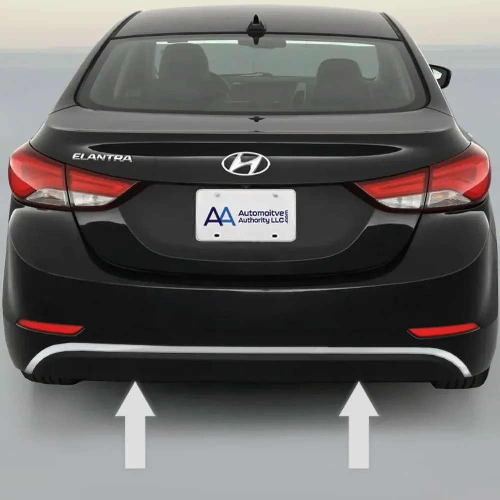 2011-2016 Hyundai Elantra Verchroomd Rear Bumper Trim Molding
