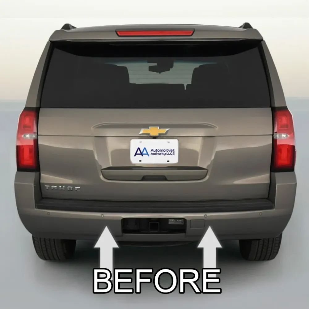 2015-2020 Chevy Tahoe / Suburban Chroom Rear Bumper Trim Molding