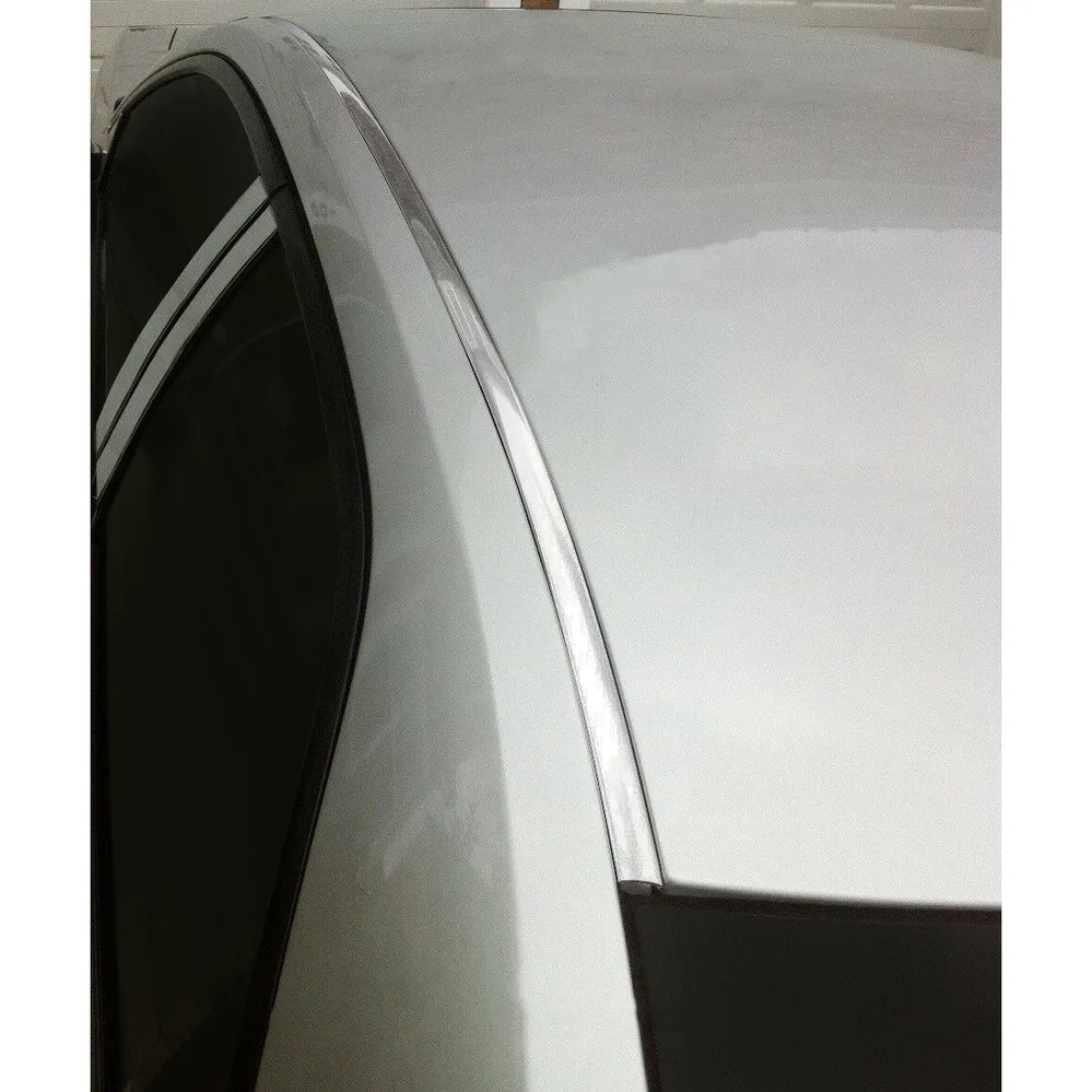Zwarte 2021-2023 Hyundai Elantra Metaalglans Roof Top Trim Molding Kit