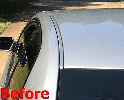 2007-2010 Saturn Aura Black Grafiet Fiber Roof Top Trim Molding Kit voor professionele toepassing