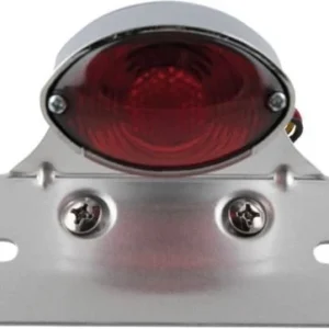 Micro Cateye Taillight License Plate Bracket Chroom Dual Filament Harley-Davidson