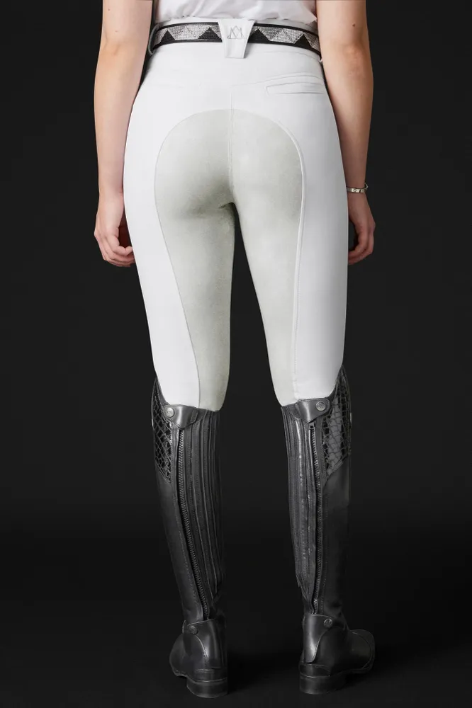 Diana Women's Full Seat Breeches Imitation Leather Sneeuwwit 10