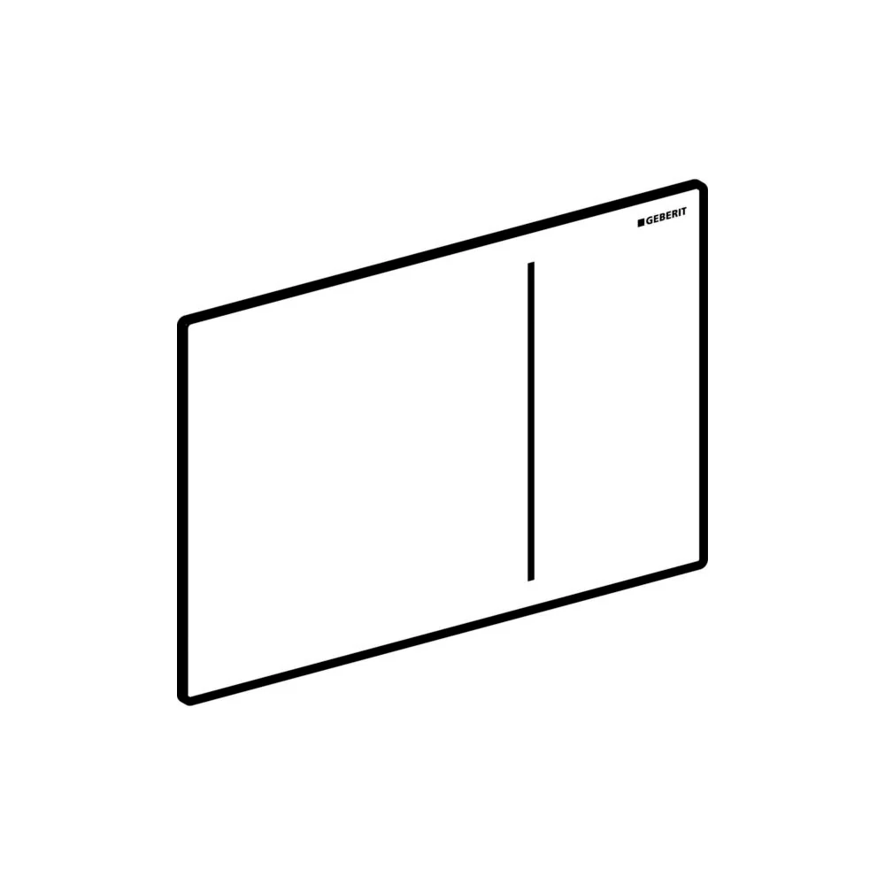 Geberit Sigma 70 Drive Plate Black Glazen