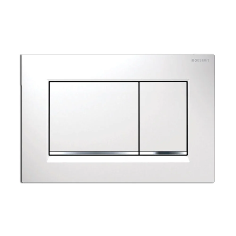 Geberit Sigma 30 Drive Plate White-Chrome-White donker getint acryl
