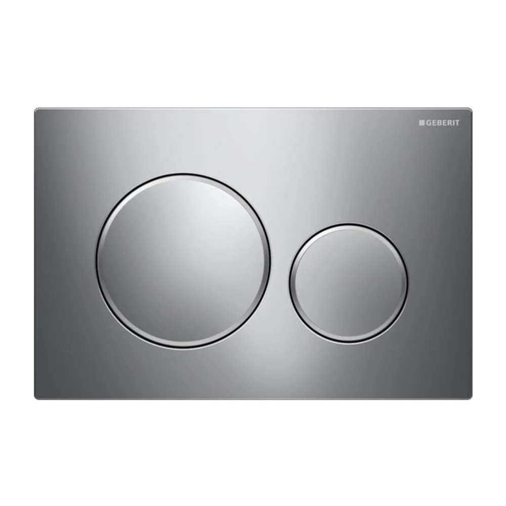 Geberit Sigma 20 Satin-Chrome-Satin Drive Plate voor verbeterde aerodynamica