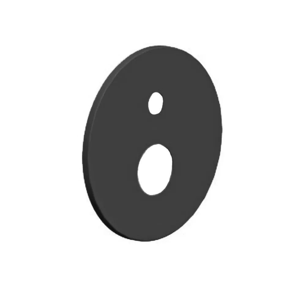 Geluidswerende Round plate 2 holes Paffoni - Matte Zwart