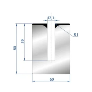 Part No. 3178 @ 805mm 24 Degree Hemming Die (Segmented)
