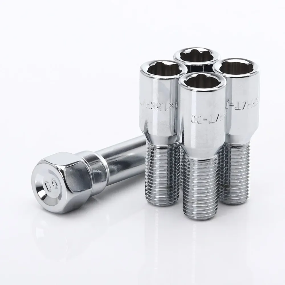 Silver ATB1 Anti-Theft Locking Bolts M12x1.5 (Set 4)
