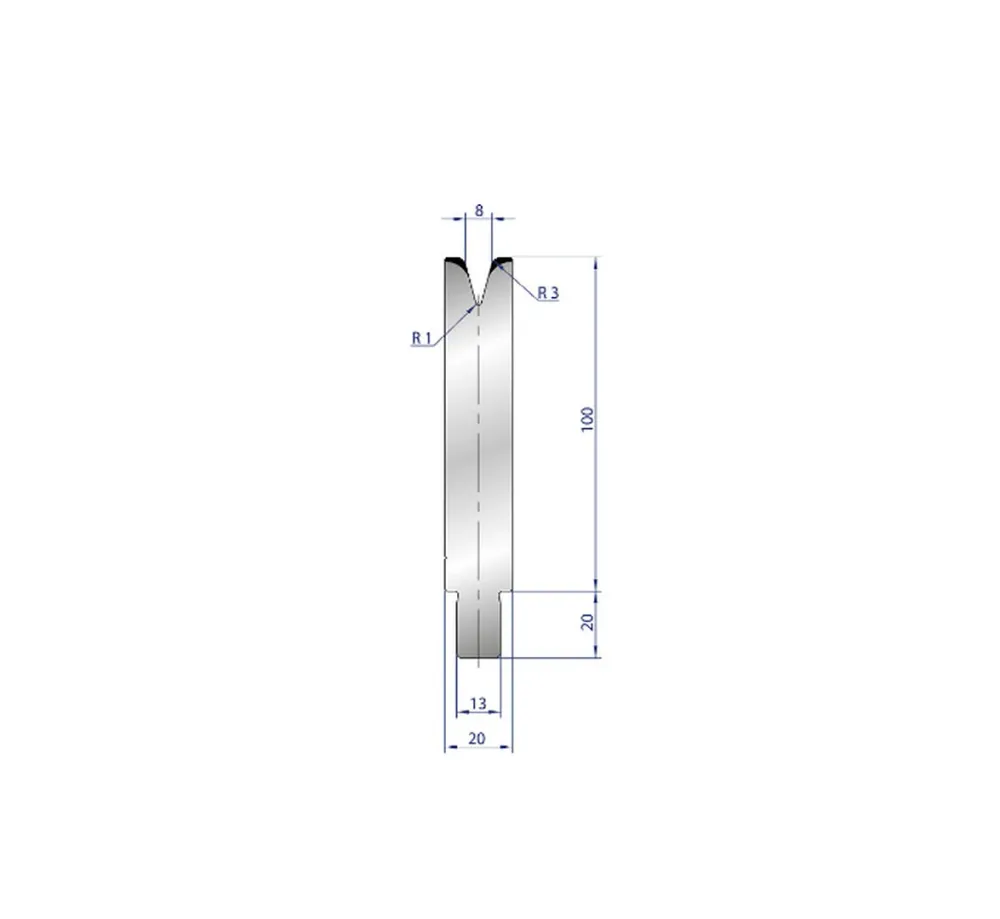 Part No. 3237 @ 40mm 30 Degree Enkel V Die