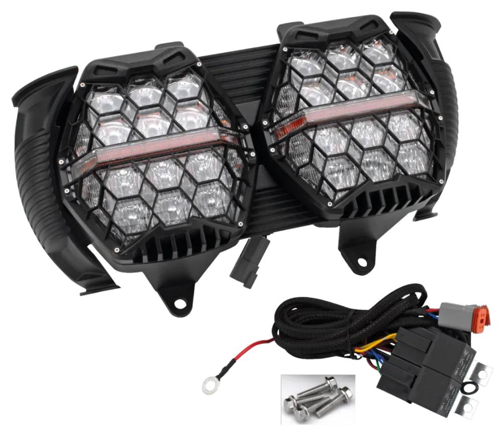 Professionele Kwaliteit Faro Led Honeycomb Para Harley Davidson Road Glide