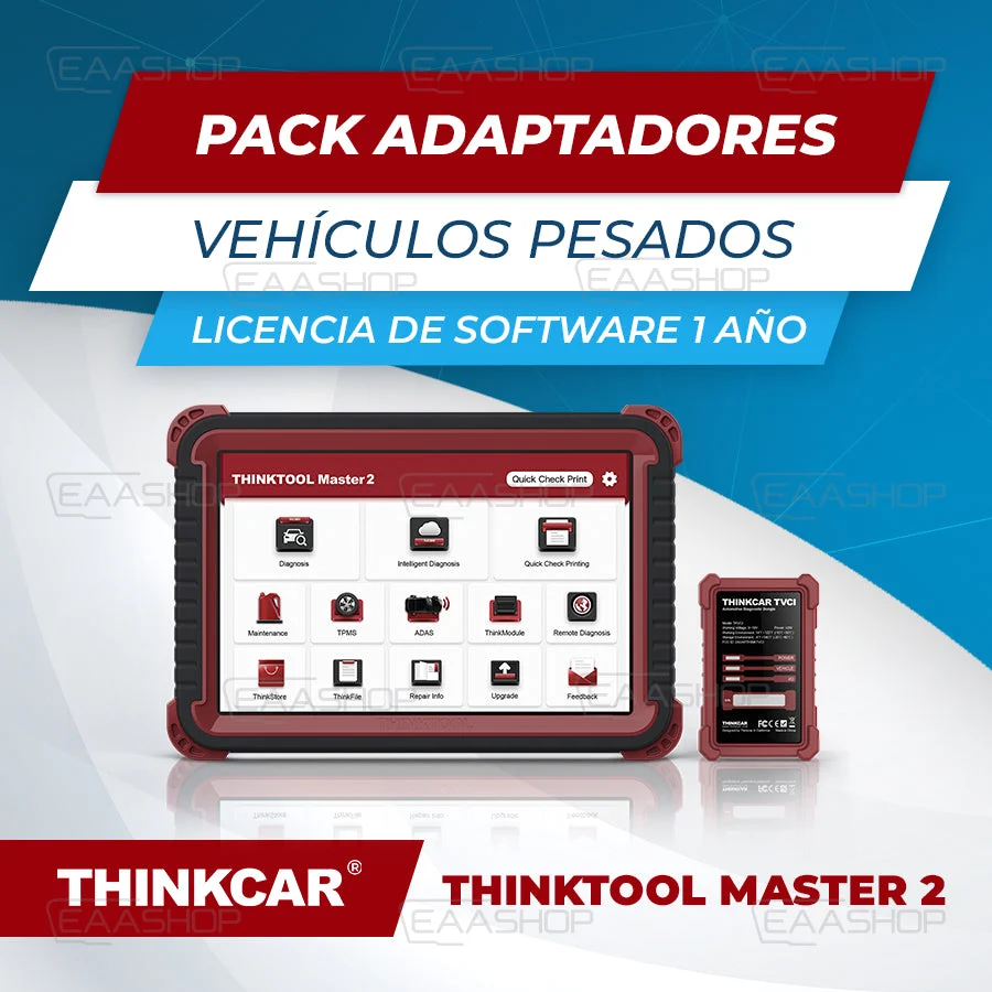 Pack Adapters Vehicles. Heavy Duty & 1 Year Software License Thinktool Master 2 voor veilige ladingzekering