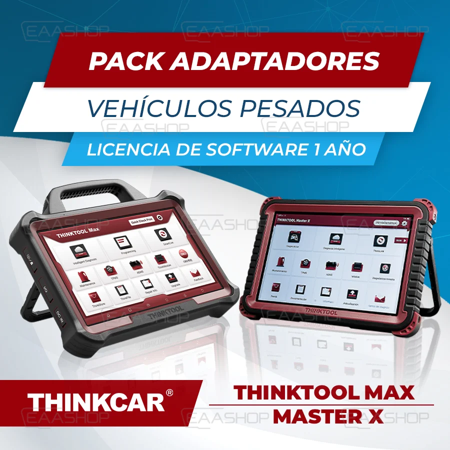 Premium Pack Adapters Vehicles. Heavy Duty & 1 Year Software License Thinktool Max/Master
