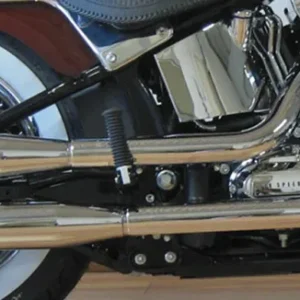 2in2 mufflers FLSTSB/FLS Chr no end caps Harley-Davidson - Set voor vooras
