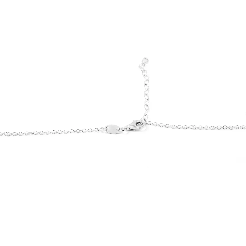 925 Sterling Staalgrijs Double Heart Necklace Shine