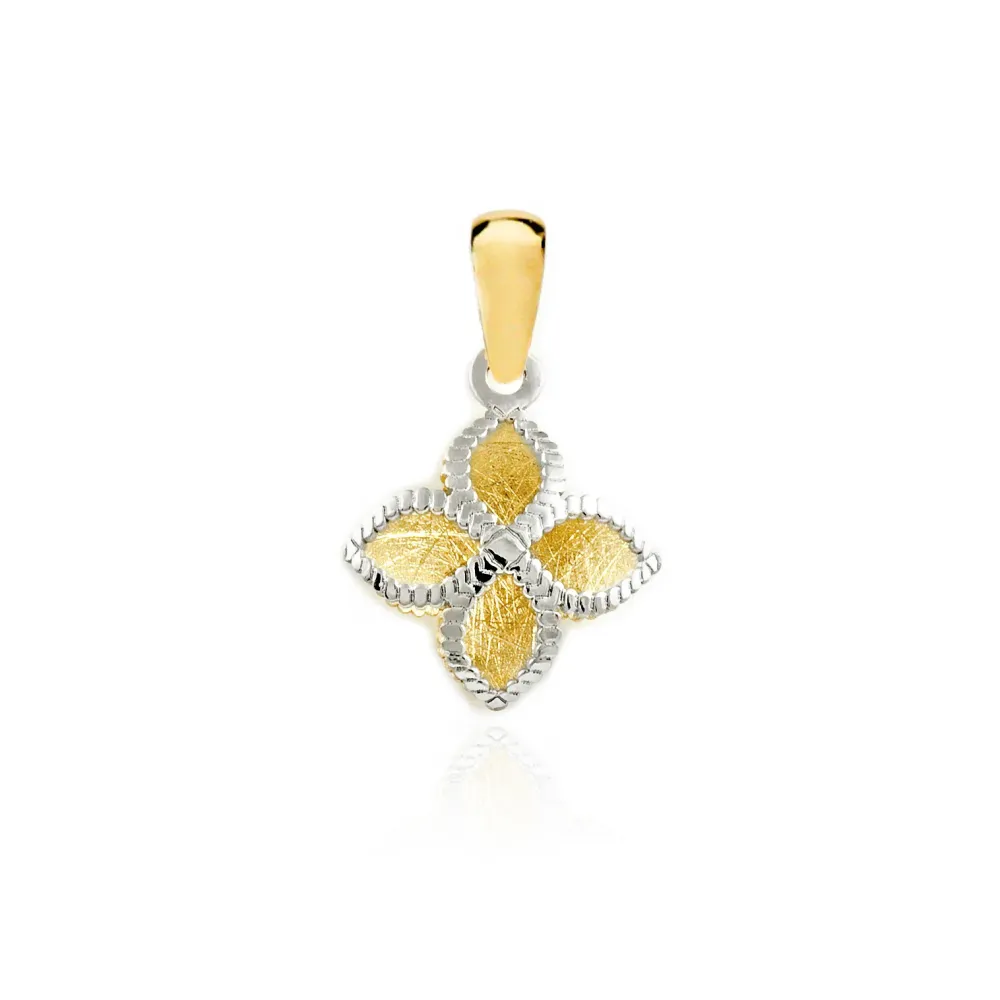 9ct two color goud Cross Pendant