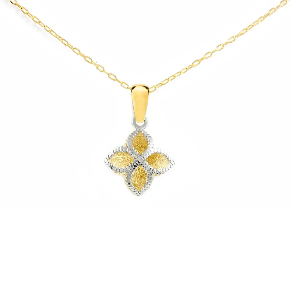 9ct two color goud Cross Pendant