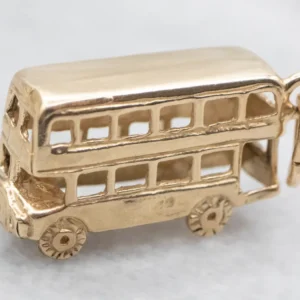 9Ct Yellow Gold Tweevoudig Decker Bus British Charm