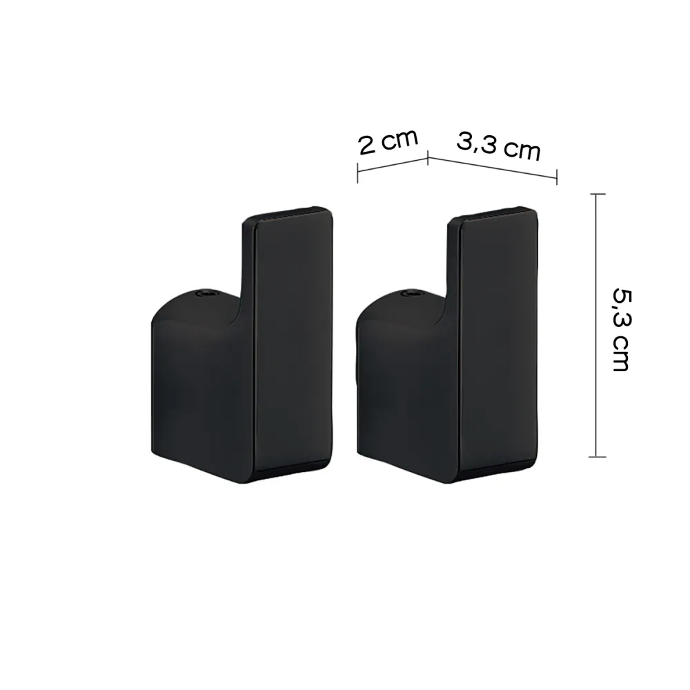 Appendini 2 pieces wall Gedy series Pirenei - Matte Ebbenhout