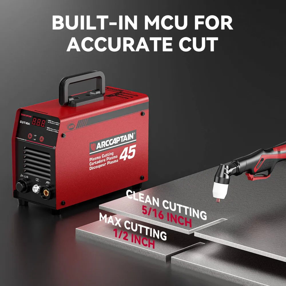 Arccaptain CUT45 Duaal Voltage 2T/4T Beginner-Friendly Plasma Cutter