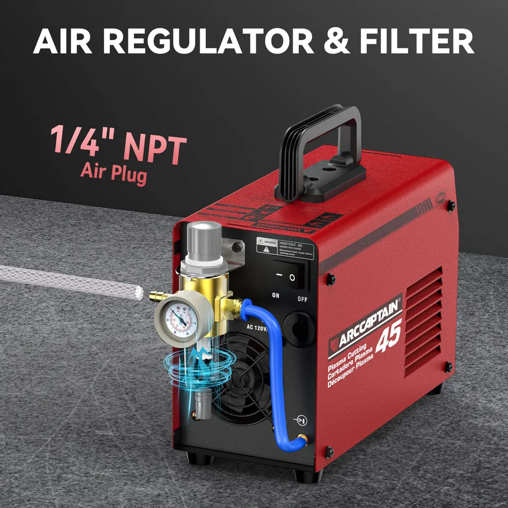 Arccaptain CUT45 Duaal Voltage 2T/4T Beginner-Friendly Plasma Cutter