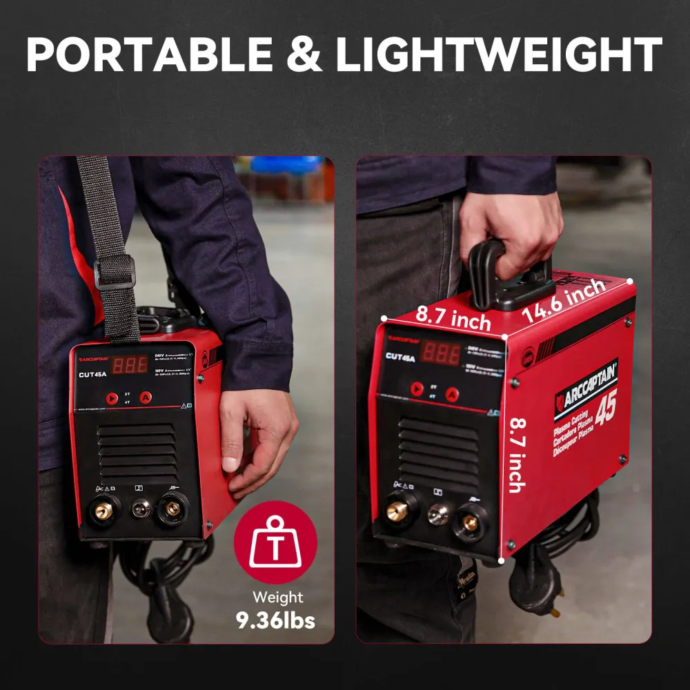 Arccaptain CUT45 Duaal Voltage 2T/4T Beginner-Friendly Plasma Cutter