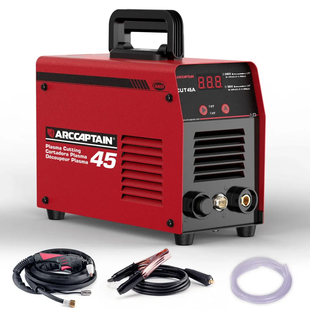 Arccaptain CUT45 Duaal Voltage 2T/4T Beginner-Friendly Plasma Cutter met bovenste bevestiging