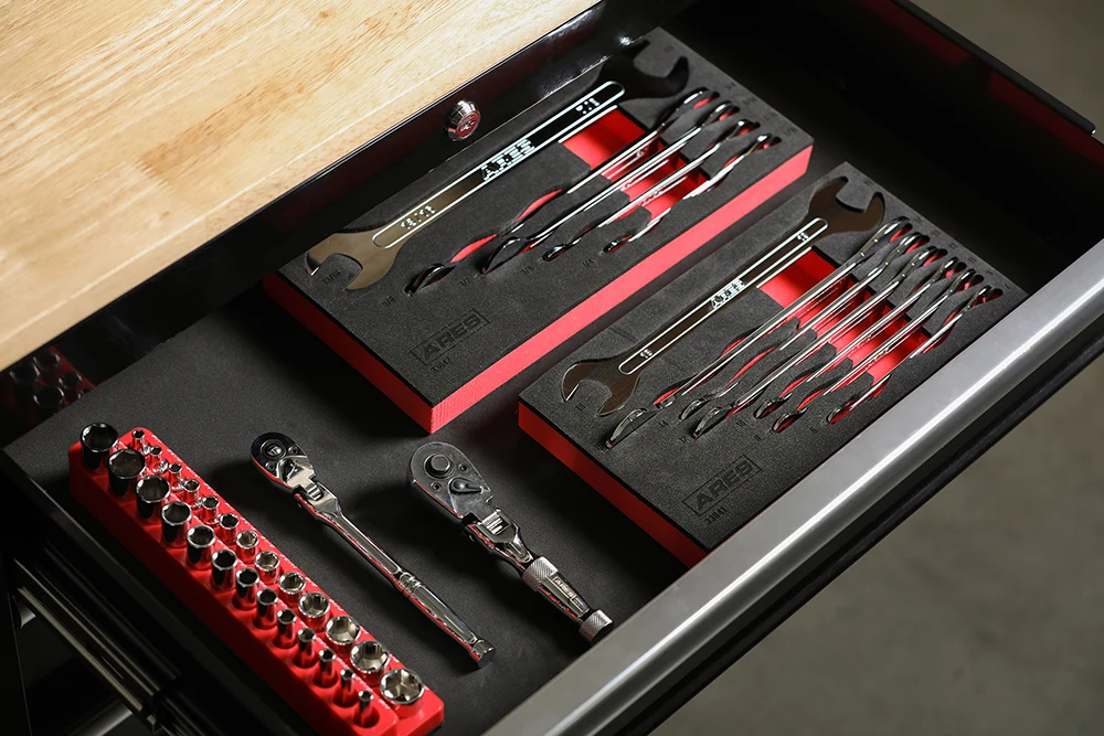 ARES 33042 - 5-Piece SAE Flinterdun Profile Double Open-End Wrench Set