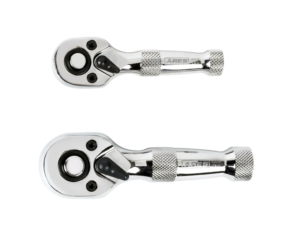 ARES 42037 - 2-Piece 72-Tooth Stubby Ratchet Set