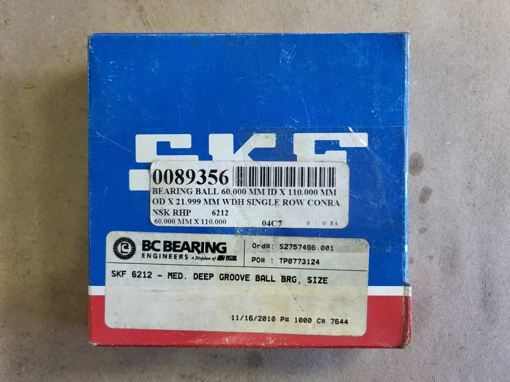 Demperbevestiging Deep Groove Ball Bearing 6212