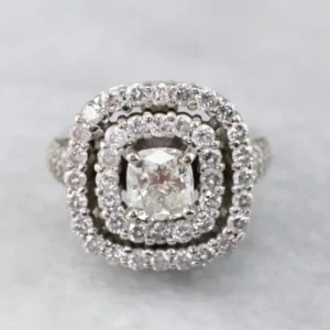 Diamond Double Halo Engagement Ring