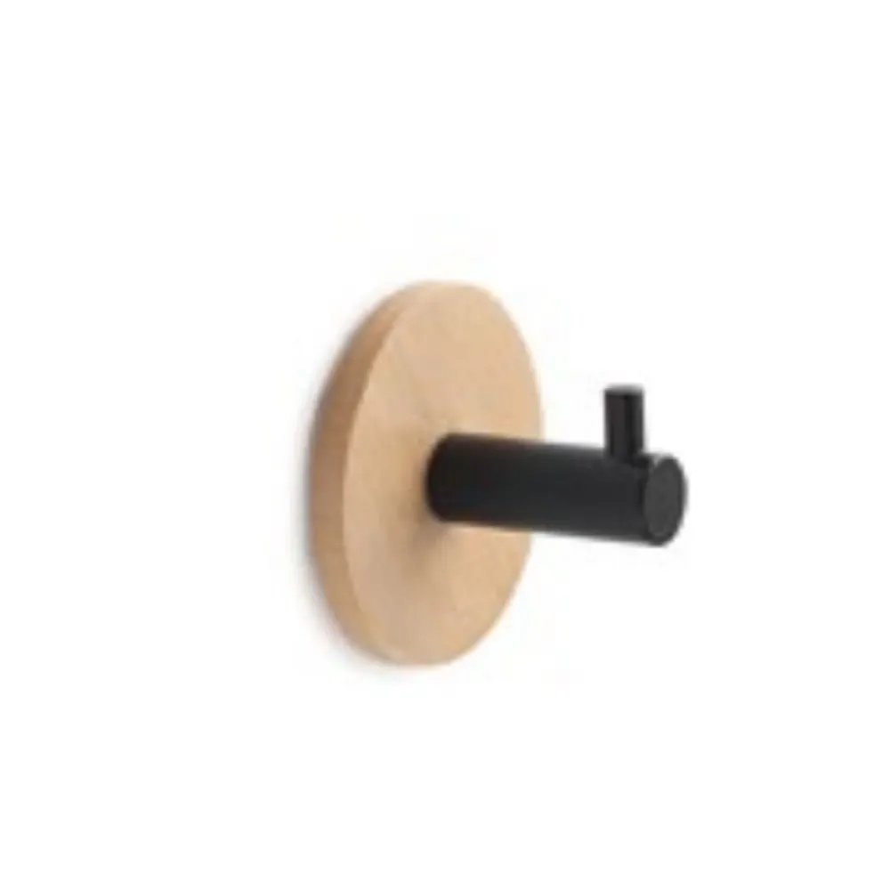 Double coat rack Juncos round model bamboo and van metaal