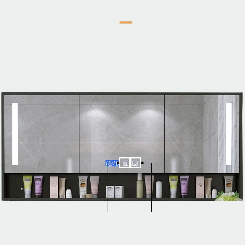 Double Sink Vanity Set 2 Doors Rectangle Freestanding Metalen Frame Vanity Mirror Heavy Duty constructie 31l