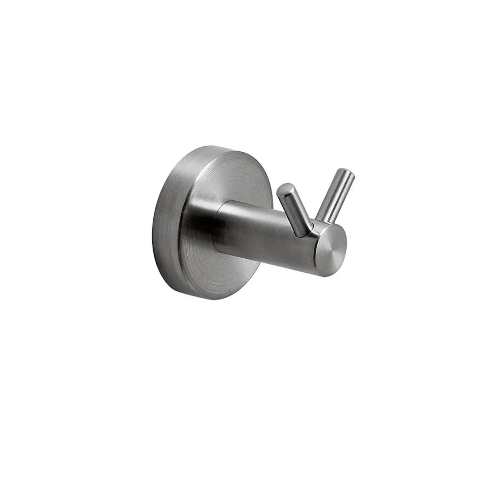 Dubbel coat rack AISI 304 Stainless Steel Gedy Project series - Brushed