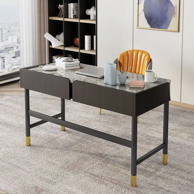 Eigentijds Stone Office Desks Rectangular Shape Task Desk 2 Drawers 31
