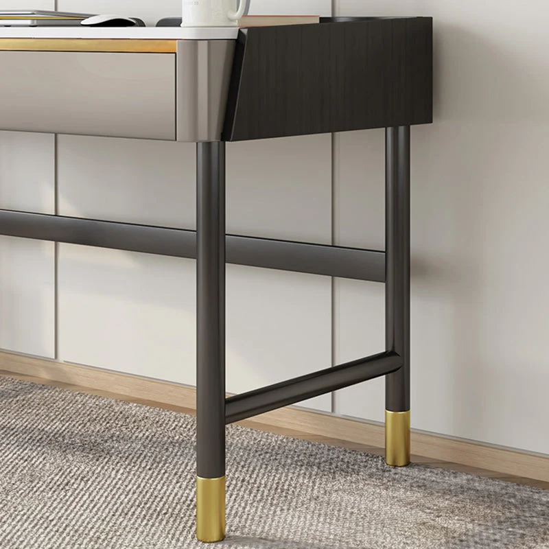Eigentijds Stone Office Desks Rectangular Shape Task Desk 2 Drawers 31