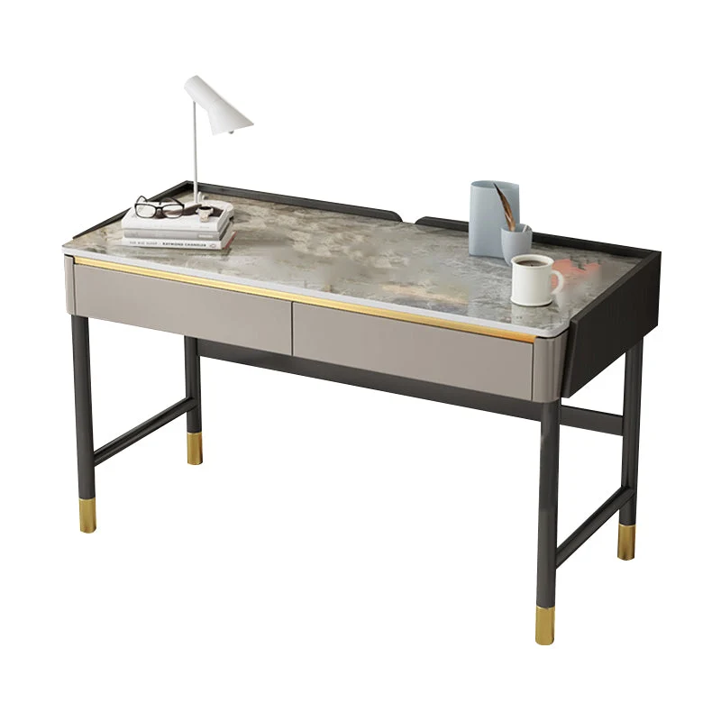 Eigentijds Stone Office Desks Rectangular Shape Task Desk 2 Drawers 31