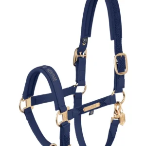 Heritage AW24 Faux Leather Tweemaal Pin Headcollar Softshell True Blue F