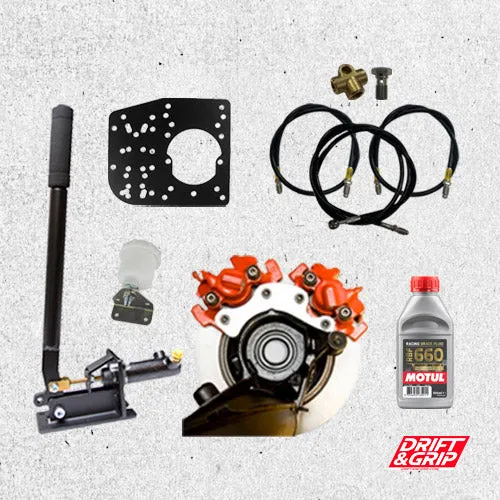 KIT DRIFT PRO - FRENO DE MANO CON DOBLE PINZA BMW Heavy Duty constructie