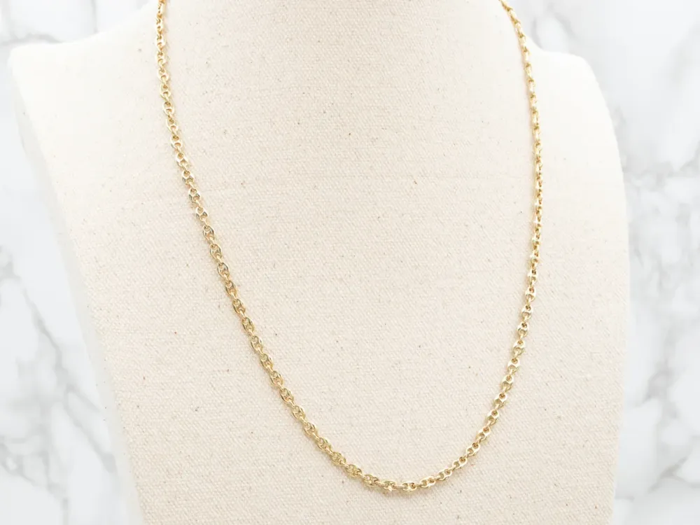 Long Two Tone Gouden Mariner Chain