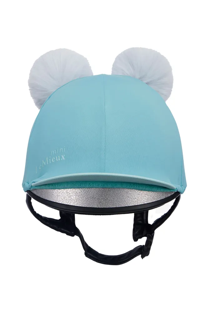 Mini Double Pom Hat Silk Lagoon Mini