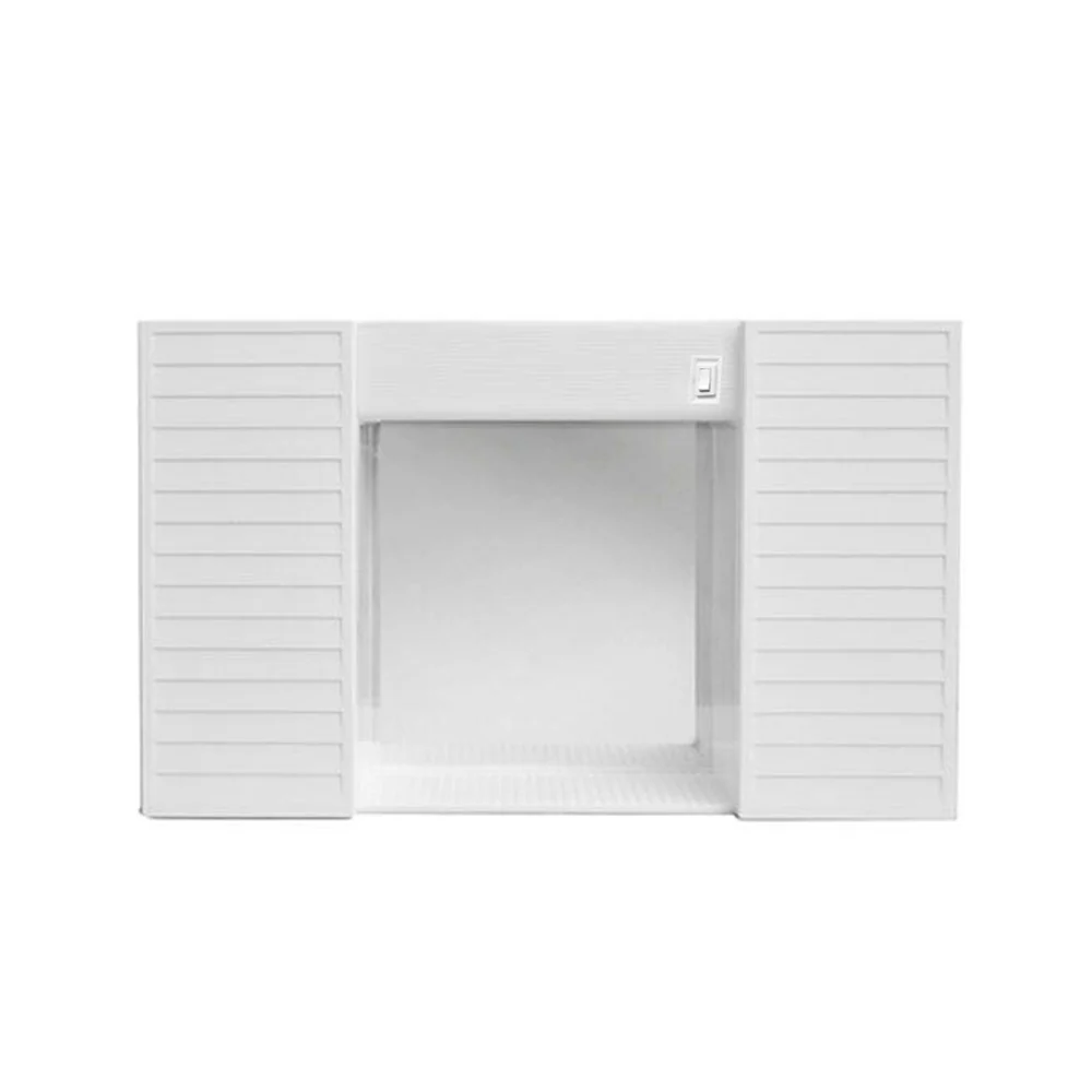 Mirror two doors, shelf and lights cm 58x37x12 CR
