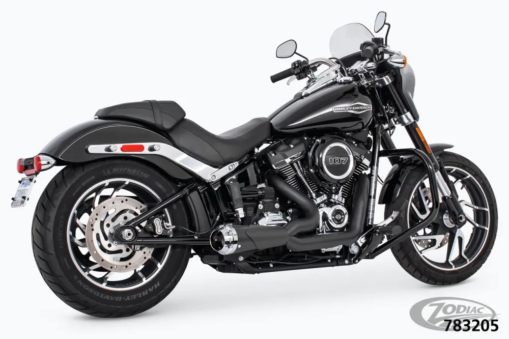 US OUTLAW LOW 2-1 BLK/CH ST18-UP Harley-Davidson