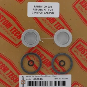 Professionele Klasse Rebuilt Kit, Kustom Tech 2 Piston Caliper, Harley-Davidson