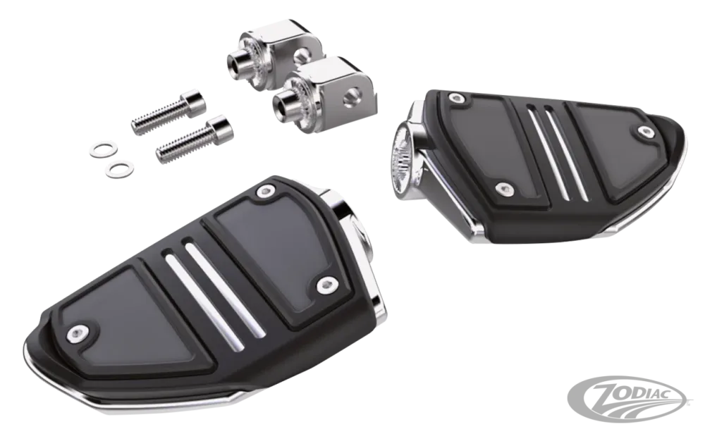 Professionele Klasse Twin Rail passenger footpegs ST18-up Chr Harley-Davidson